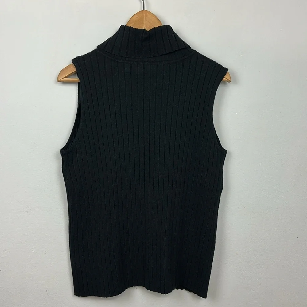 Soft Surroundings Soft Essential Ribbed Tia Turtleneck
Tank Top Black Sz L - Picture 6 of 9